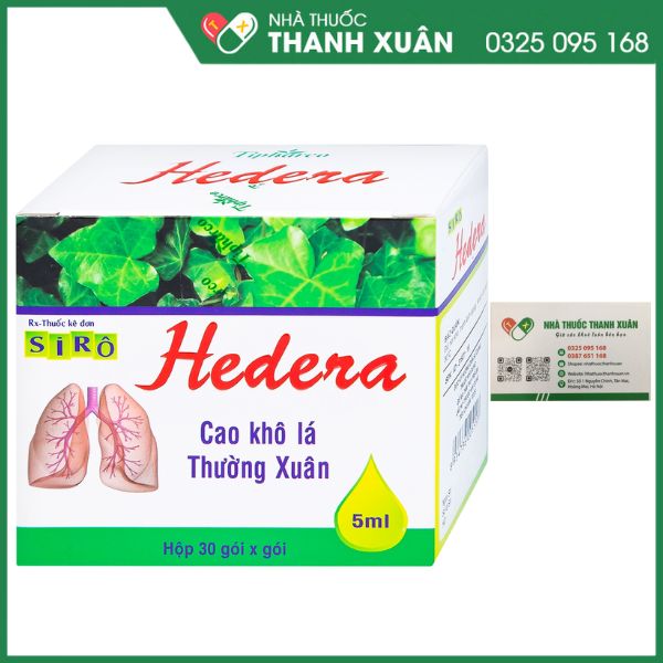 Siro Hedera điều trị viêm đường hô hấp cấp có kèm theo ho